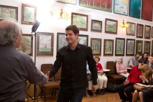 Arkadiusz Farkowski receives diploma; Music and Literature Club 28. Aug 2014